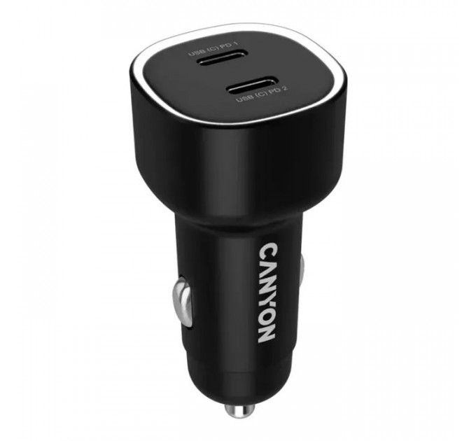 Зарядное устройство для Canyon 2xUSB-C PD60W black (CNE-CCABR3CC)