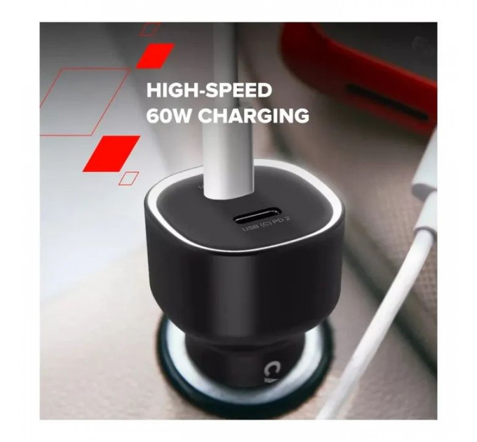 Зарядное устройство для Canyon 2xUSB-C PD60W black (CNE-CCABR3CC)