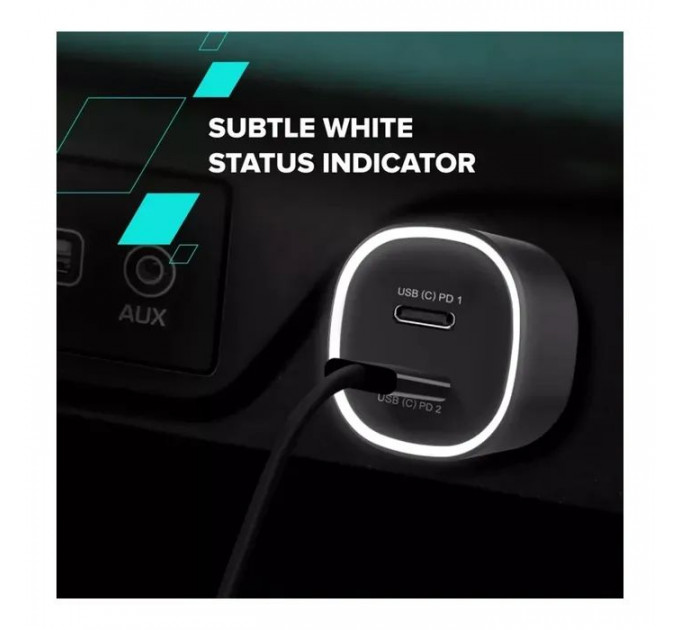 Зарядное устройство для Canyon 2xUSB-C PD60W black (CNE-CCABR3CC)