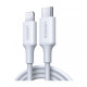 Дата кабель USB-C to Lightning 1.0m 3A US171 white Ugreen (10493)