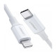 Дата кабель USB-C to Lightning 1.0m 3A US171 white Ugreen (10493)