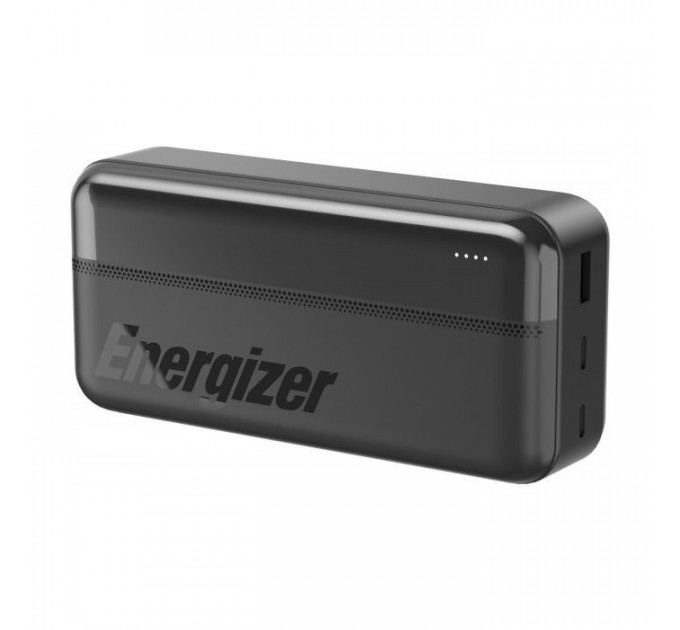 Батарея універсальна Energizer 30000mAh 15W 3A, USB-А, 2хUSB-C Black (UE30050CC)