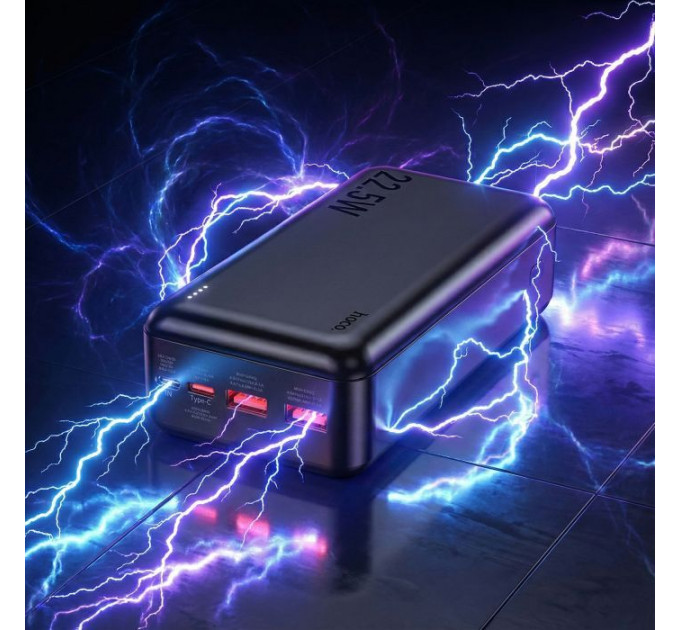 Батарея універсальна HOCO 30000mAh Astute 22.5W PD QC Black (J101B \/ 714732)