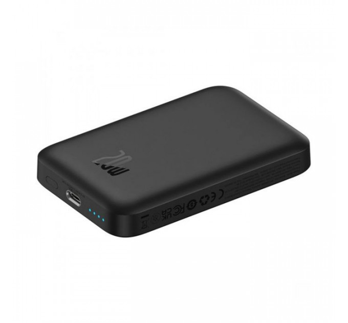Батарея універсальна Baseus Magnetic Wireless Mini Air 6000mAh 20W PD, QC, Qi-15W, Black (P10059002113-00)