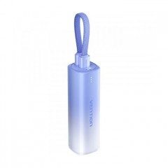 Батарея універсальна VENTION 5000mAh 20W PD, USB-C In\/Out, Lightning In\/Out, with cable, Gradient Blue (FHWL0)