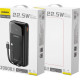 Батарея універсальна Dudao K15Pro 20000mAh PD\/22.5W, QC, with built-in cables, Black (6977196682430)