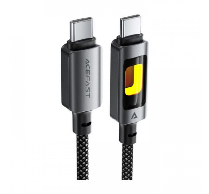 Дата кабеля USB-C to USB-C 1.2m 60W black Acefast (6974316284666)