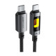 Дата кабель USB-C to USB-C 1.2m 60W black Acefast (6974316284666)