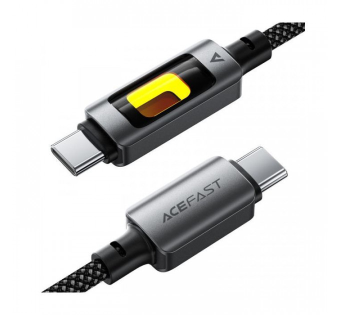 Дата кабеля USB-C to USB-C 1.2m 60W black Acefast (6974316284666)