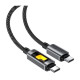 Дата кабеля USB-C to USB-C 1.2m 60W black Acefast (6974316284666)