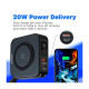 Батарея універсальна Energizer Magnetic Wireless 10000mAh 20W PD, AC зарядка, QI\/15W, built-in USB-C (QM10001AC)