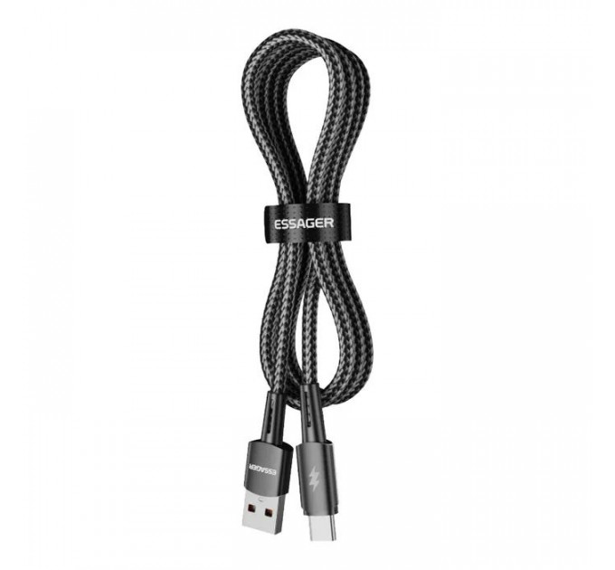 Дата кабель USB 2.0 AM to USB-C 1.0m 120W black Essager (EXC120-CG01-P)