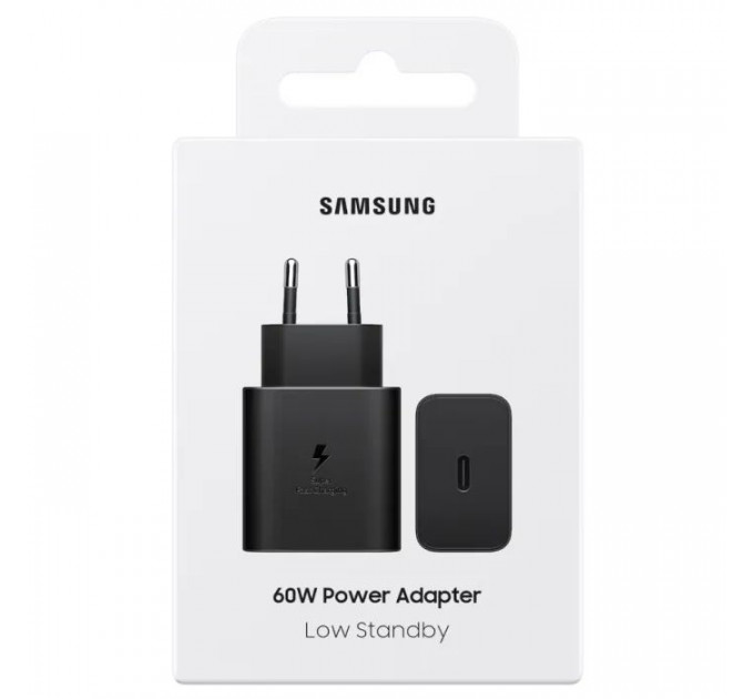 Зарядное устройство для Samsung USB-C PD60W PPS black (EP-T6010NBEGWW)