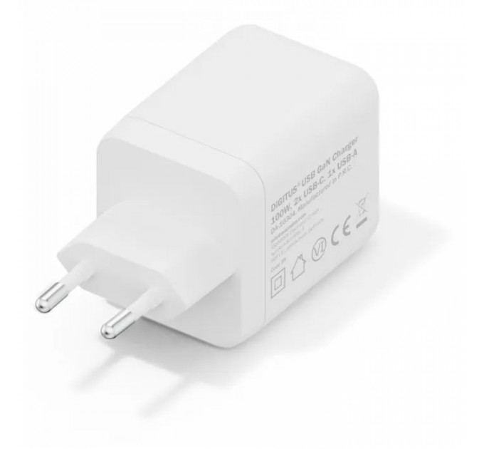 Зарядний пристрій Digitus 2xUSB-C + 1xUSB-A GaN 100W (DA-10304)