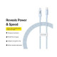 Дата кабель USB-C to Lightning 1.0m 20W Gem Fast-Charging blue Baseus (P10373001311-00)