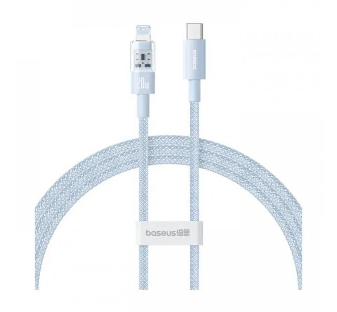 Дата кабель USB-C to Lightning 1.0m 20W Gem Fast-Charging blue Baseus (P10373001311-00)