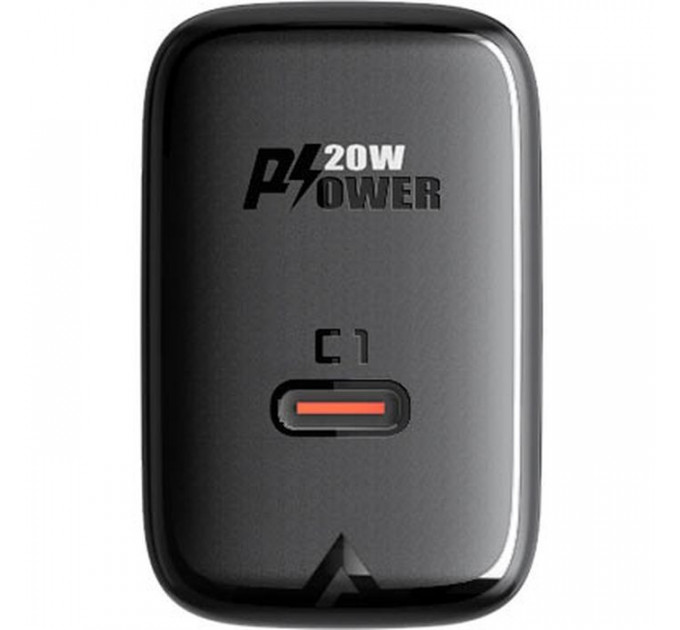 Зарядний пристрій Acefast 1xUSB-C PD20W A1 black (6974316280033)