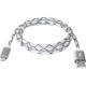 Дата кабель USB 2.0 AM to Micro 5P 1.0m GrayLED backlight Defender (87554)