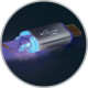 Дата кабель USB 2.0 AM to Micro 5P 1.0m GrayLED backlight Defender (87554)