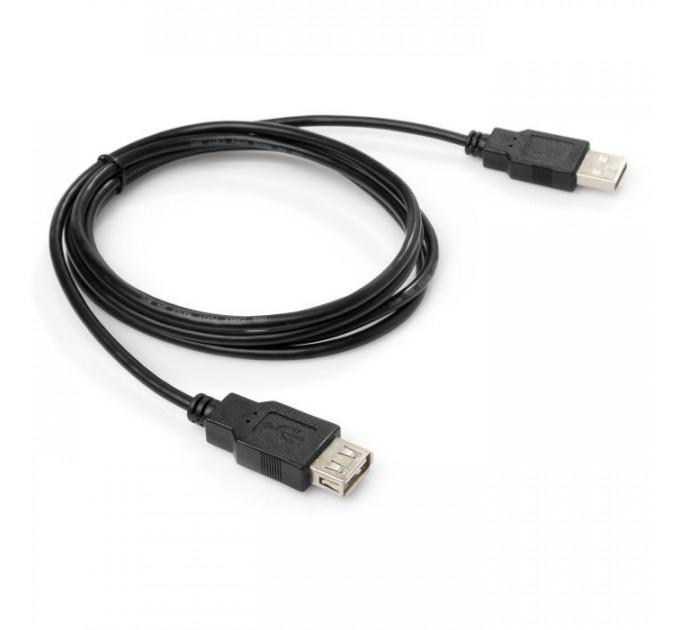 Дата кабель USB 2.0 AM\/AF 1.8m Vinga (VCPUSBAMAF1.8BK)
