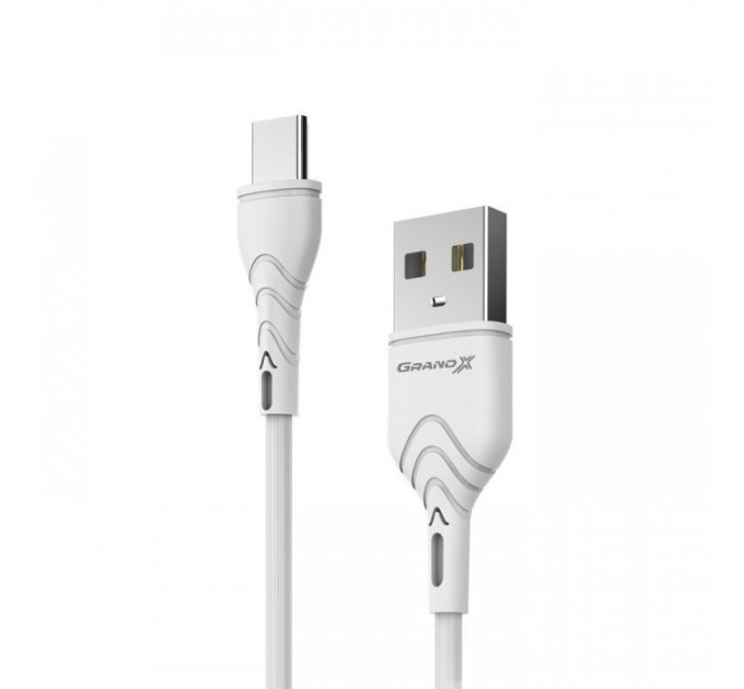 Дата кабеля USB 2.0 AM to USB-C 1.0m White Grand-X (PC-03W) Дата кабеля USB 2.0 AM to USB-C 1.0m White Grand-X (PC-03W)