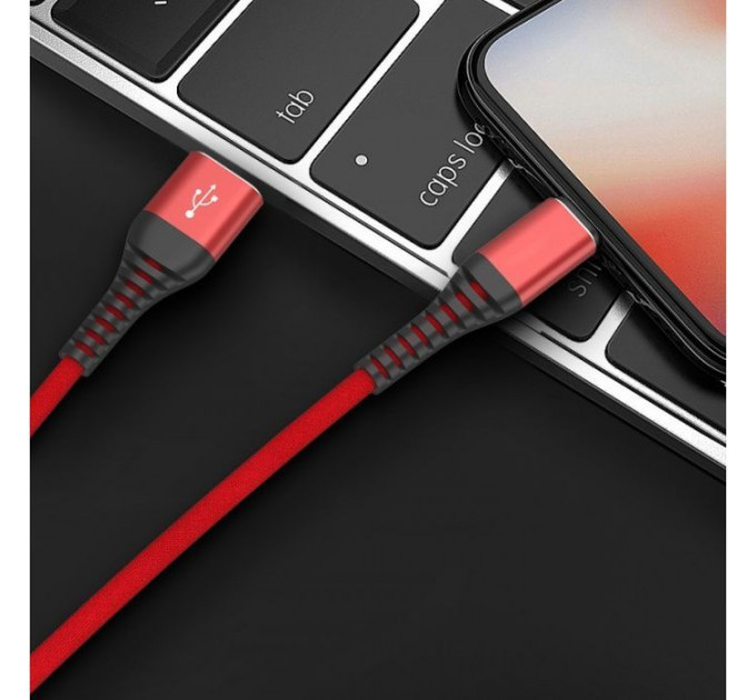 Дата кабель USB 2.0 AM to Lightning 1.0m Flexible MFI Extradigital (KBU1758)