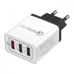 Зарядний пристрій XoKo QC-300 3 USB Qualcom 3.0 4.8A Black (QC-300-BK)