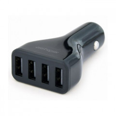 Зарядний пристрій EnerGenie USB 4.8A (EG-U4C4A-CAR-01)