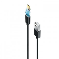 Дата кабель USB 2.0 AM to Micro 5P 1.0m Magnet Grand-X (MG-01M)