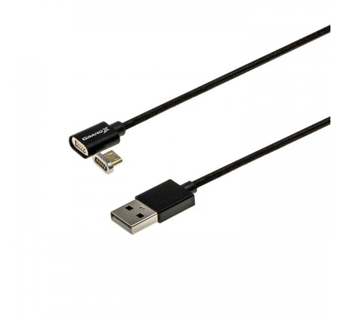 Дата кабеля USB 2.0 AM to Micro 5P 1.0m Magnet Grand-X (MG-01M)