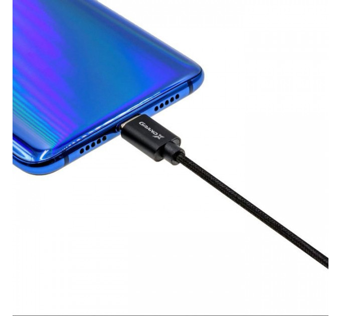 Дата кабеля USB 2.0 AM to Micro 5P 1.0m Magnet Grand-X (MG-01M)
