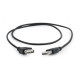 Дата кабель USB 2.0 AM\/AF 0.75m Cablexpert (CC-USB2-AMAF-75CM\/300-BK)