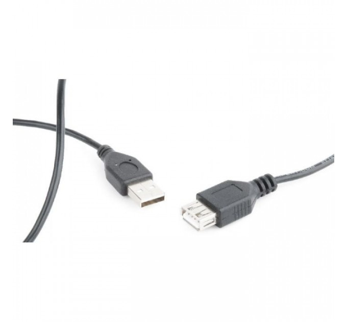 Дата кабель USB 2.0 AM\/AF 0.75m Cablexpert (CC-USB2-AMAF-75CM\/300-BK)