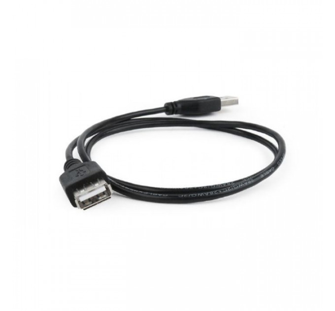 Дата кабель USB 2.0 AM\/AF 0.75m Cablexpert (CC-USB2-AMAF-75CM\/300-BK)