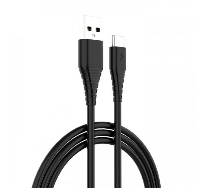 Дата кабеля USB 2.0 AM to USB-C 1.0m black ColorWay (CW-CBUC026-BK)