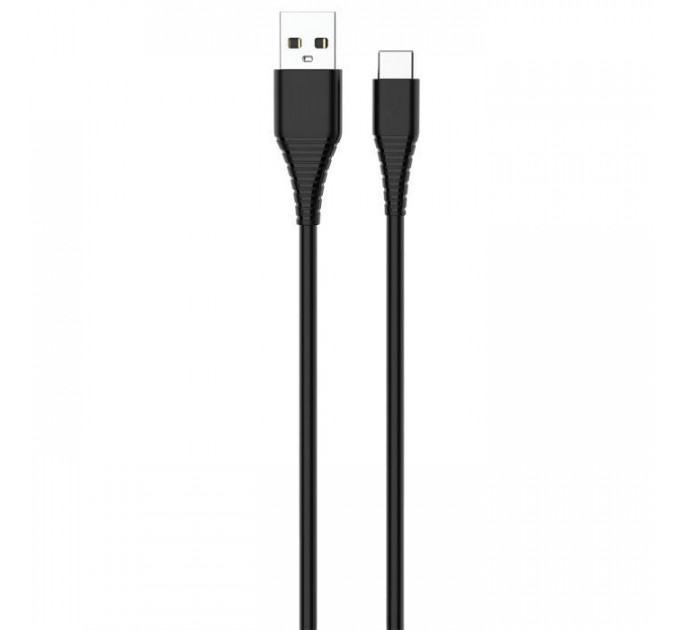 Дата кабеля USB 2.0 AM to USB-C 1.0m black ColorWay (CW-CBUC026-BK)