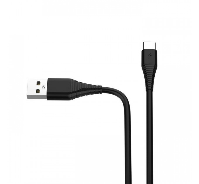 Дата кабеля USB 2.0 AM to USB-C 1.0m black ColorWay (CW-CBUC026-BK)