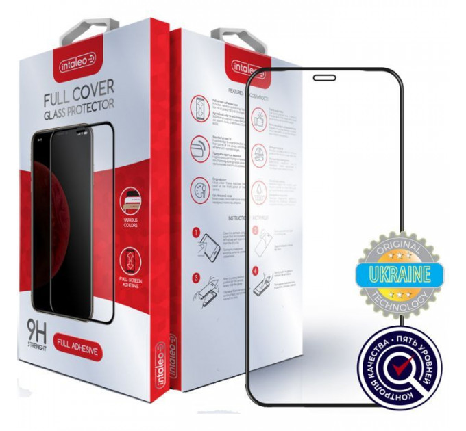 Скло захисне Intaleo Full Glue Apple iPhone 12 Pro (black) (1283126506420) Скло захисне Intaleo Full Glue Apple iPhone 12 Pro (black) (1283126506420)