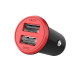 Зарядний пристрій ColorWay 2USB AUTO ID 3.4A (17W) red\/black (CW-CHA026-BK)
