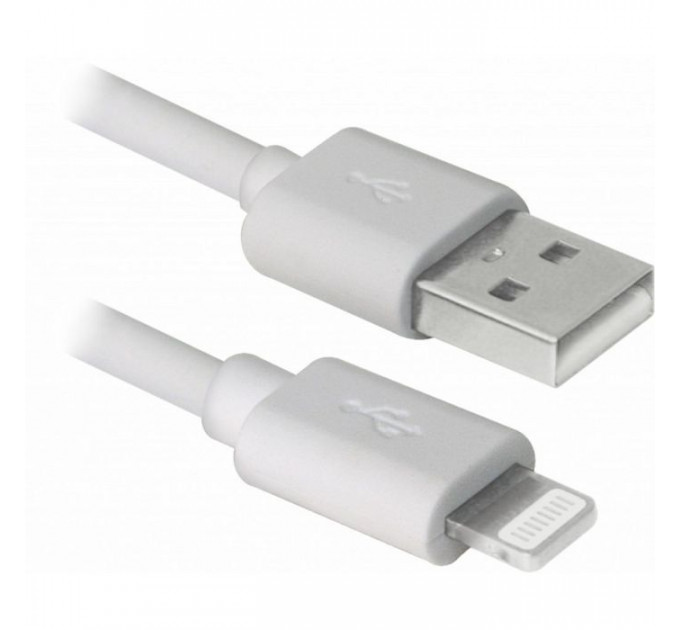 Дата кабель USB 2.0 AM to Lightning 2.0m MFI TPE White REAL-EL (EL123500056)