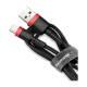 Дата кабель USB 2.0 AM to Lightning 2.0m 1.5A red-black Baseus (CALKLF-C19)