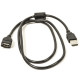 Дата кабель USB 2.0 AM\/AF 1.0m ferrite PowerPlant (CA910694)