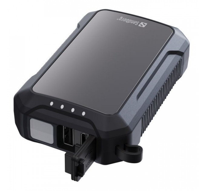 Батарея універсальна Sandberg 10000mAh, Hand Warmer, flashlight 1W, USB-C\/USB-A 2A\/5V (420-65)