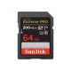 Карта пам/'яті SanDisk 64GB SD class 10 UHS-I U3 V30 Extreme PRO (SDSDXXU-064G-GN4IN)
