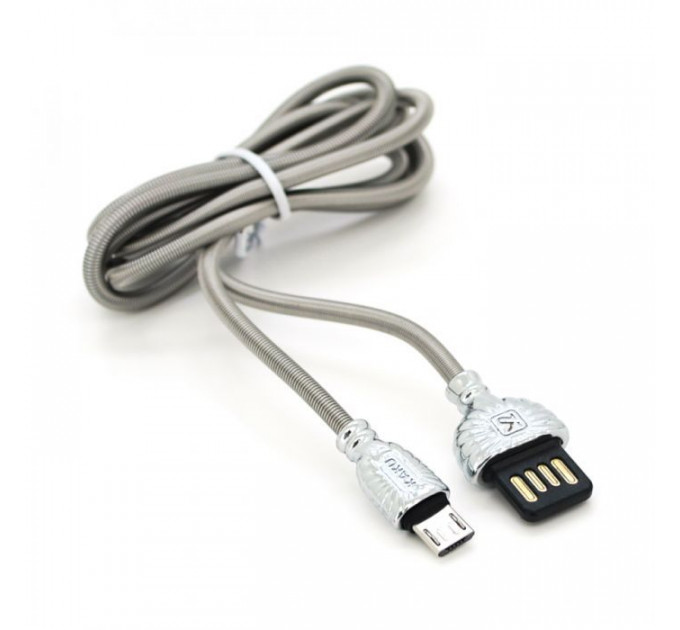 Дата кабель USB 2.0 AM to Micro 5P 1.0m XO Silver 2.8А iKAKU (YT-iK\/XO-MS)