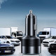 Зарядное устройство Choetech car 2хUSB-C+USB-A 130W QC3.0/PD\/PPS black (TC0011-BK)