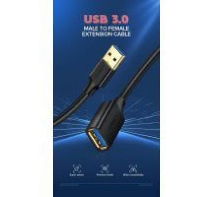 Дата кабель USB 3.0 AM\/AF 2.0m US129 Black Ugreen (10373)