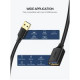 Дата кабель USB 3.0 AM\/AF 2.0m US129 Black Ugreen (10373)