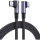 Дата кабель USB-C to USB-C 2.0m 5A 100W US335 90-degree Space Gray Ugreen (70698)