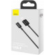 Дата кабель USB 2.0 AM to Lightning 1.0m 2.4A Superior Series Black Baseus (CALYS-A01)
